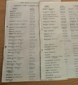 1924 LMS Railway Stations Alterations Printed bemrose & sons derby Holographic - Picture 1 of 8