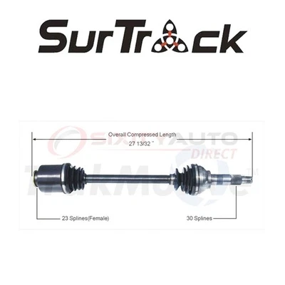 SurTrack CV Axle Shaft for 1985-1991 Subaru XT 1.8L H4 - Constant Velocity pc - Image 1 of 4
