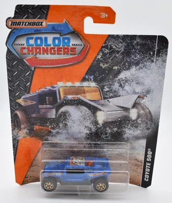 Matchbox Superfast Coyote 500 cambia colore blu. Blister Card - Immagine 1 di 2