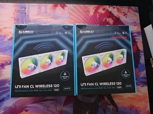 Lian Lin UNIFAN CL Wireless Fan, 120mm White, 6 Fans TOTAL 3x Normal, 3x Reverse - Afbeelding 1 van 1