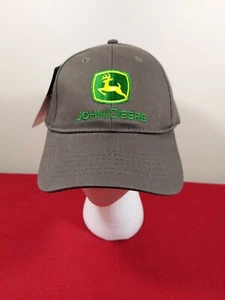 NEW Authentic John Deere Hat Embroidered Green Adjustable - Picture 1 of 12