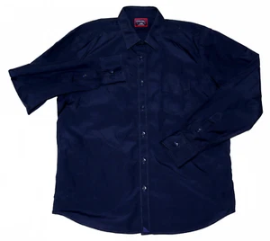 UNTUCKit Men's Long Sleeve Button Front Blue Shirt Size Large - Picture 1 of 8