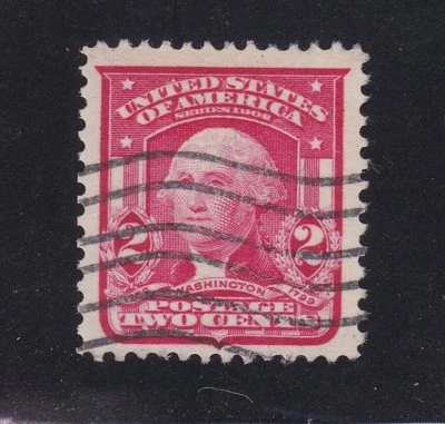 US 319 2c Washington Used XF Jumbo - Image 1 of 2