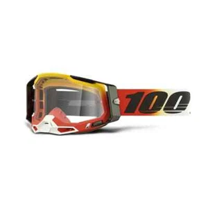 100% Racecraft 2 Ogusto Clear Lens Goggles Off-Road Motocross ATV Quad Goggles - Picture 1 of 6