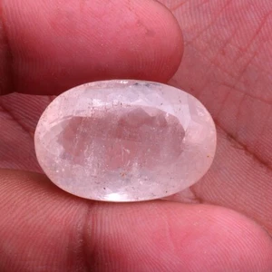 38,40 kt natürlicher Morganit 25 mm*17 mm Ovalschliff unbehandelt riesiger zertifizierter Edelstein - Bild 1 von 7