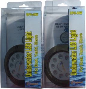 DeepTech Typhoo Led Underwater Light Boat & Yacht RGB Color 2 X 40W 2pcs. Pack - Bild 1 von 5