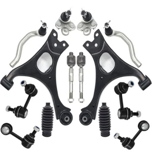14pcs Lower Control Arms & Ball Joint Sway Bar Tie Rod For 2006-2011 Honda Civic - Picture 1 of 16