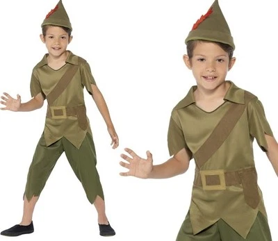 Childrens Boys Robin Hood Fancy Dress Costume Kids Book Day Outfit by Smiffys - Image 1 of 2
