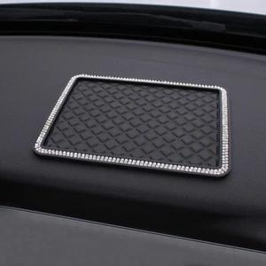Crystal Anti-Slip Car Mat Silicone For Pad Phone Mount Holder Accessories - Picture 1 of 11