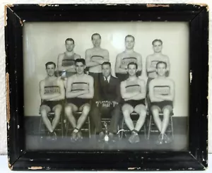 Fotografía antigua 1931-32 The Evangel equipo de baloncesto Evangel University - Imagen 1 de 5