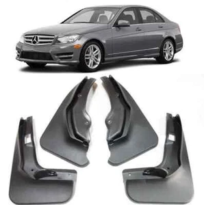 Genuine Mud Flaps Splash Guards For 2011-2014 Mercedes Benz C Class Sport Sedan - Picture 1 of 7