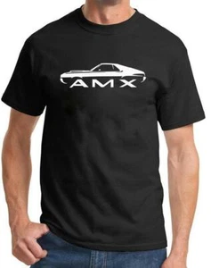 1970 AMC AMX Classic Outline Design Tshirt NEW COLORS - Picture 1 of 23
