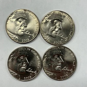 2005 P&D Uncirculated Jefferson Nickels - Bison & Ocean View - 4 Coin Set - Picture 1 of 2