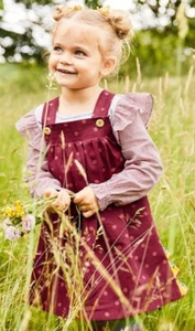 New Girls Matilda Jane Class Act Polka Dot Dress Size 10 - Picture 1 of 4