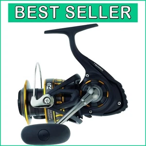 High Performance 2500 Saltwater Spinning Reel, 13.2 lb Drag, Black/Gold Finish - Picture 1 of 7