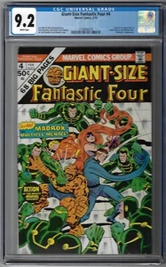 CGC 9.2 TAMAÑO GIGANTE FANTÁSTICO CUATRO #4 PRIMERA APARICIÓN DE JAMIE MADROX MULTIPLE MAN - Imagen 1 de 1