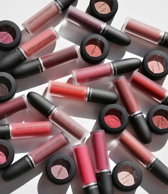 MAC Powder Kiss Liquid Lipcolour Eyeshadow NIB, 100% AUTHENTIC, CHOOSE SHADE - Image 1 of 3