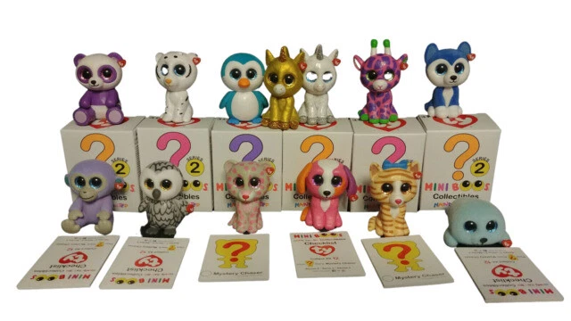 Ty (25002) - Mini Boos Series 2, Box of Figures - Multicolored