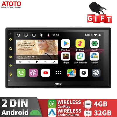 ATOTO S8MS 7" Android Autoradio Dual Bluetooth LTE 4G integrato Carplay 4GB+32GB - Immagine 1 di 4