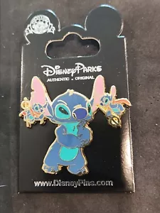 Prendedor comercial Disney 00096 Stitch Angel & Devil on Shoulders DLP Disneyland París - Imagen 1 de 4