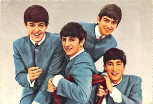 Germany Beatles Lennon Harrison McCartney Starr RPPC Postcard - Picture 1 of 2