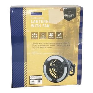 Stansport Linterna Camping con Ventilador - 18 Bombillas LED Exterior Portátil Colgante 450 - Imagen 1 de 6