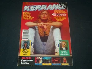 1992 JUNE 6 KERRANG! MAGAZINE - MEGADETH'S DAVE MUSTAINE COVER - PB 3823 - Picture 1 of 2