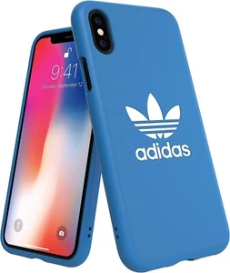 adidas Originals Basics Moulded Cover Blu per iPhone XS/X - Foto 1 di 7