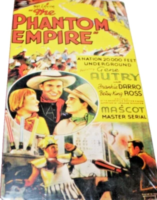 The Phantom Empire (New Sealed VHS, 2 Tapes) Gene Autry, Singing Western Sci-Fi - Image 1 of 2