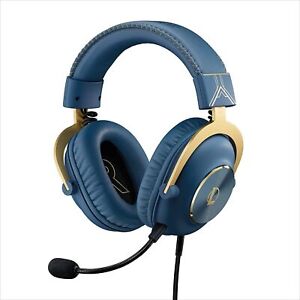 NO MIC/CABLE Logitech G Pro X gaming headset League of Legends LoL blue/gold