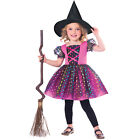 Girls Halloween Rainbow Witch Costume Toddler Fancy Dress Outfit Party 1-8 Years