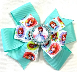 Beautiful Princess Sofia Inspired hair bow for girls. - Picture 1 of 2