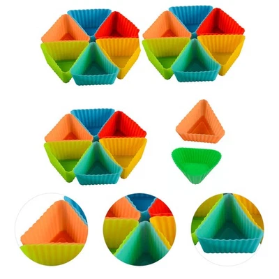  20 Pcs Muffin Förmchen Silikon Muffinförmchen Zum Backen Cupcake-Formen Aus - Bild 1 von 4