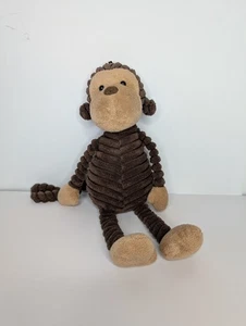 Ko Bonnie Brown Corduroy Monkey Plush Stuffed Animal Toy 11" Long Tail Floppy - Picture 1 of 7