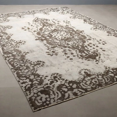 Alfombra Antigua Lana Algodón Nudo Fino Hecha a Mano 142 x 103 en Original Foto 1 de 4