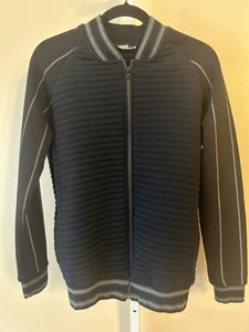 Damen Lagos Exclusive Jacke M schwarz gestreift grau Pamuk College Stepp Hipster - Bild 1 von 15