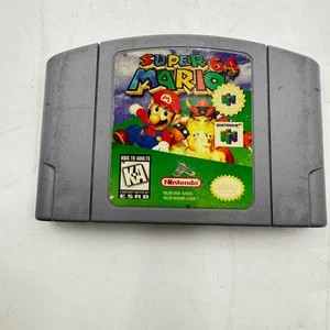 Nintendo Super Mario 64 Videospielkonsole ESRB Rated Spieler Auswahl Grau - Bild 1 von 5