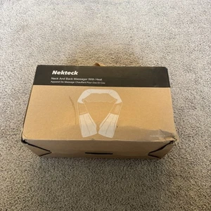 NEU Nekteck Shiatsu Nackenmassagegerät zur Schmerzlinderung Tiefengewebe mit Wärme - Bild 1 von 7