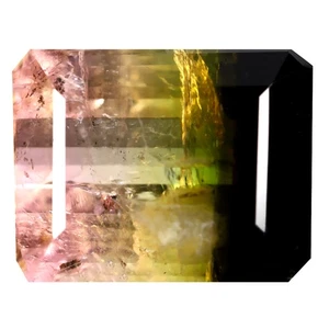 5.04 ct Octagon (11.33 x 8.79 mm) Unheated / Untreated Watermelon Tourmaline - Picture 1 of 2