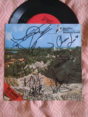 Orginales Autogramm. 10 St. Winnetou. Karl May. Bad Segeberg. Single. Klaws  - Bild 1 von 2