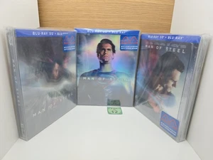 MAN OF STEEL 3D+2D WEA Steelbook One 1-CLICK MANTA LAB Exclusive #001 Neu & OVP - Picture 1 of 9