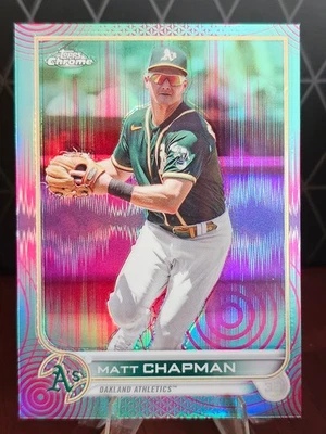 2022 Topps Chrome - Matt Chapman #168 Sonic Pulse Refractor /199 - Image 1 of 2