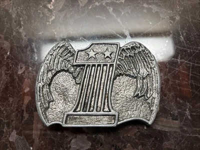 Hebilla de cinturón vintage de motocicleta Harley Davidson Evil Knievel años 70 con alas #1 Foto 1 de 3