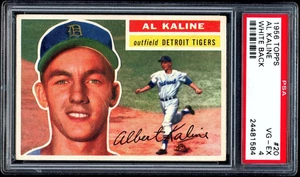 1956 Topps #20 Al Kaline PSA 4 CENTERED & NO CREASES White Back - Picture 1 of 2