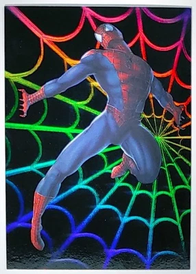 2002 Topps Marvel Spider-Man Movie #H4 Spidey Hologram Insert Chase Card! NM! - Image 1 of 4