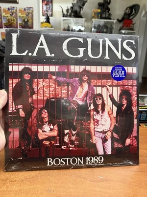 L.A. Guns ‎– Boston 1989 - Blue Vinyl LP Record Album Hard Rock New Foto 1 de 2