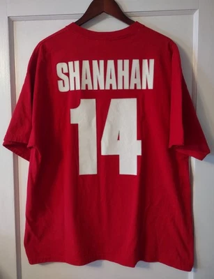 Camisa Shanahan vintage Detroit Red Wings para hombre XL #14 etiqueta majestuosa años 90 Foto 1 de 4