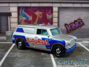 2019 Matchbox Candy Cars Silver '65 Austin Mini Van Baby Ruth Loose C2 - Picture 1 of 3