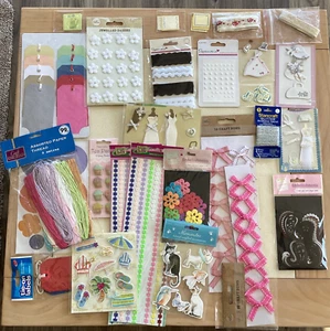 Craft items, Stickers, ribbon, thread, embellishments, tags - Picture 1 of 5