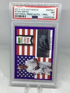 2013 Ace National Pride Auto Purple #SS1 Stan Smith PSA 7 (Top Pop, Pop 1) - Picture 1 of 2